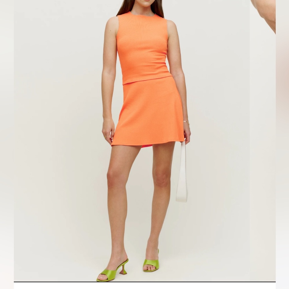 Reformation knit andres skirt set